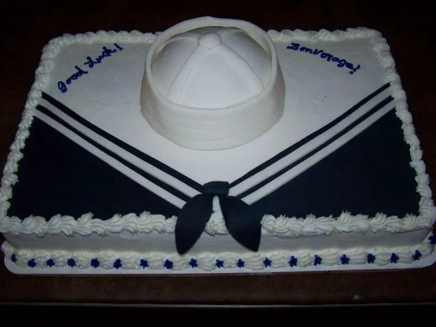 navy birthday cakes