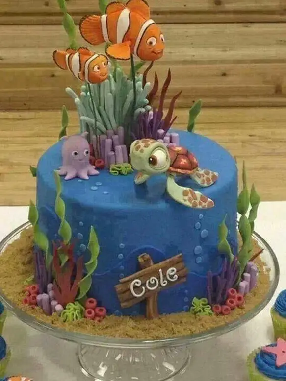 nemo fish birthday cake