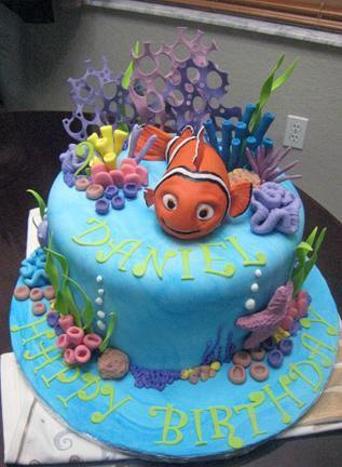 nemo fish birthday cake
