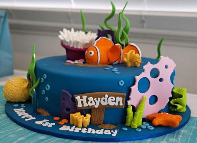 nemo fish birthday cake