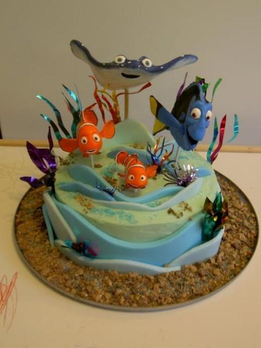 nemo fish birthday cake