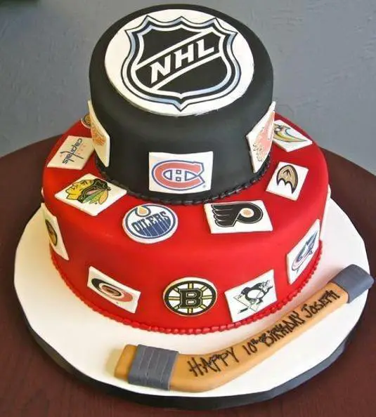 nhl birthday cakes