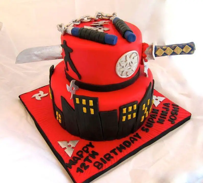 ninja birthday cakes