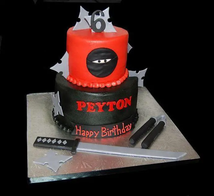 ninja birthday cakes