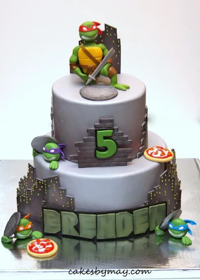 ninja turtles birthday cakes