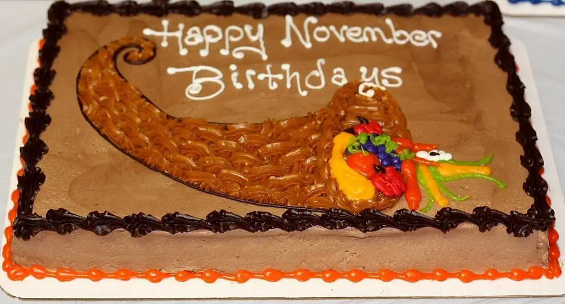 november birthday cakes