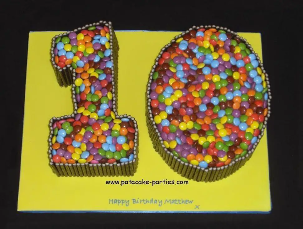 number 10 birthday cakes