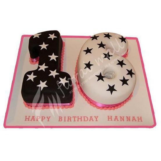 number 16 birthday cakes