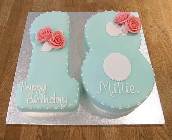 number 18 birthday cakes