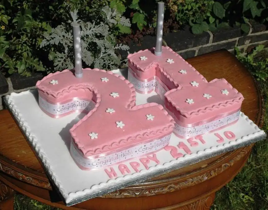 number 21 birthday cakes
