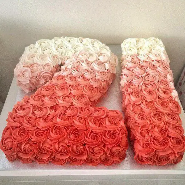number 21 birthday cakes