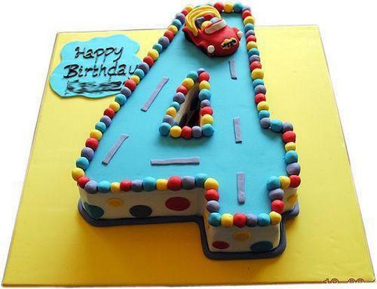 number 4 birthday cake ideas
