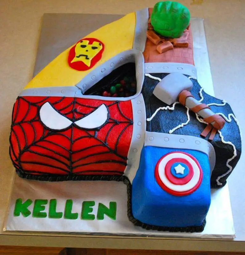 number 4 birthday cake ideas