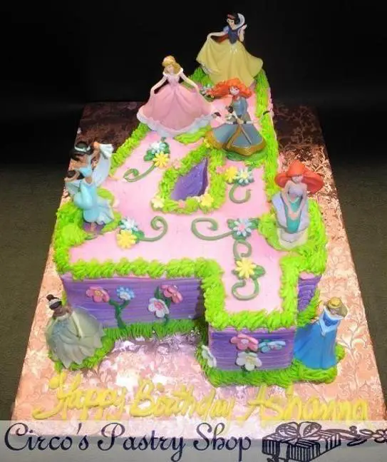 number 4 birthday cake ideas