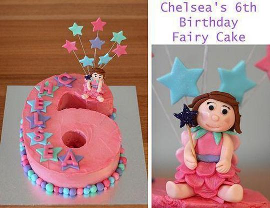 number 6 birthday cake