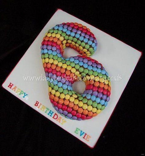 number 6 birthday cake