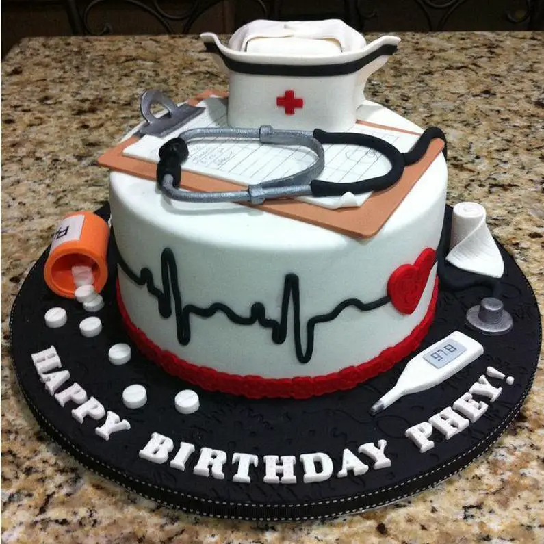 nurse themed birthday cakes