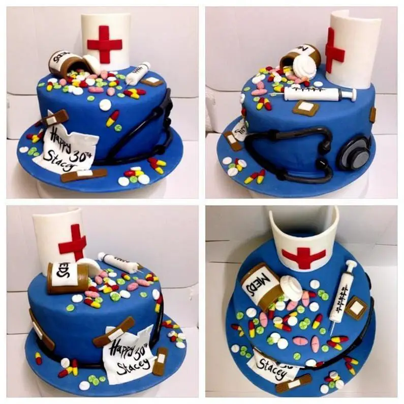 nurse themed birthday cakes