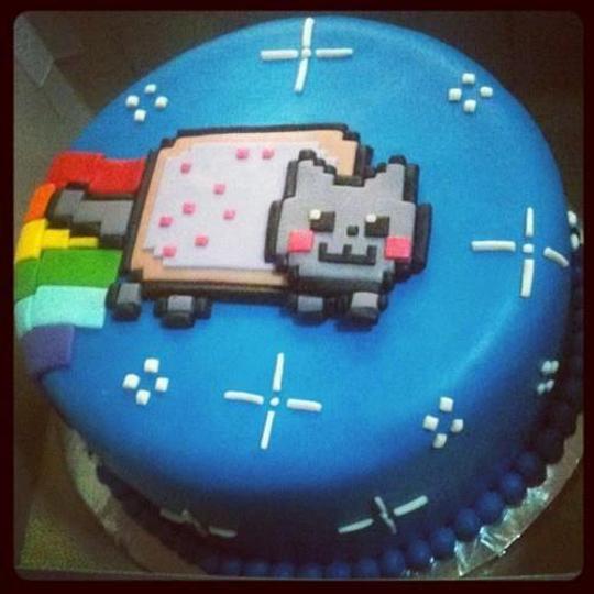 nyan cat birthday cake
