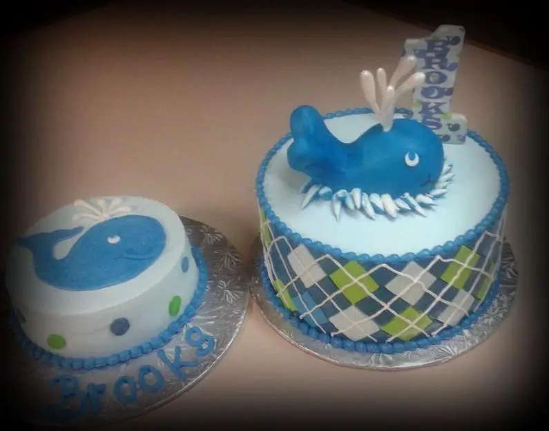 ocean preppy birthday cake