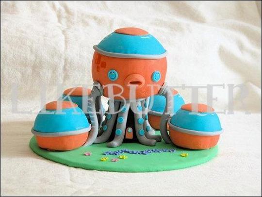 octopod birthday cake