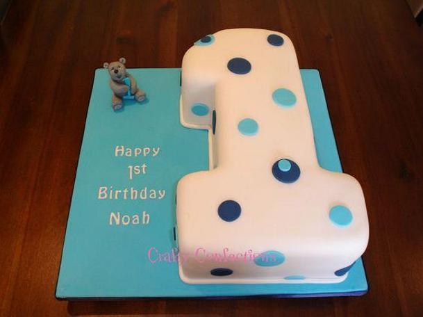 one shaped birthday cake