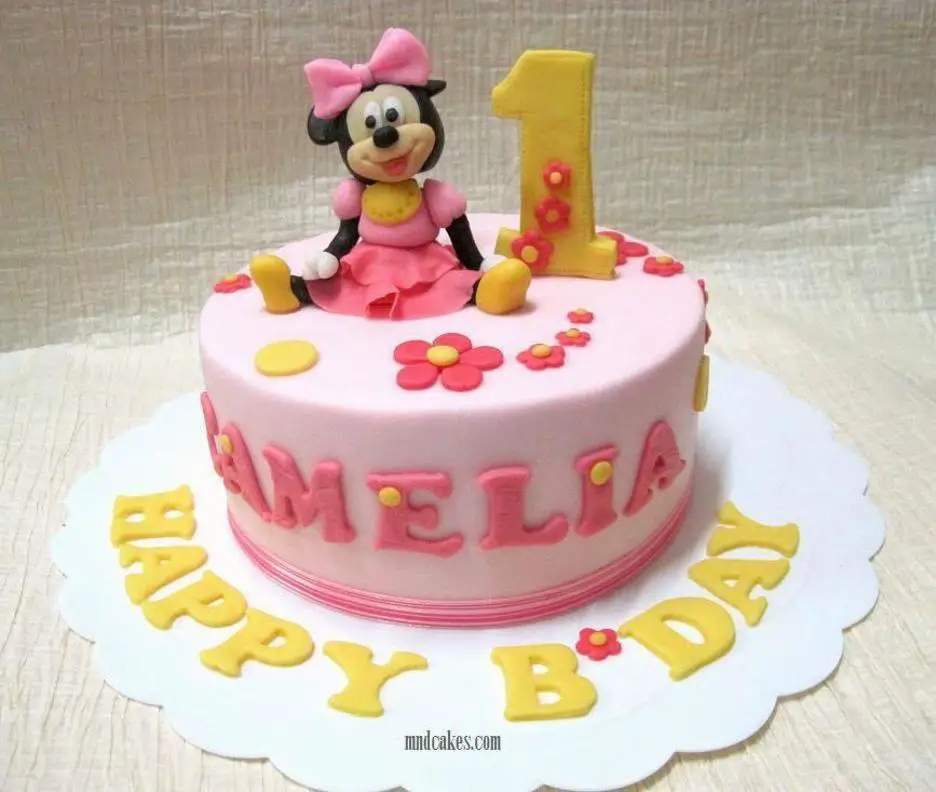 one year old girl birthday cake