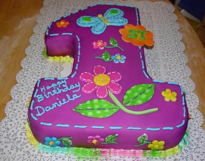 one year old girl birthday cake