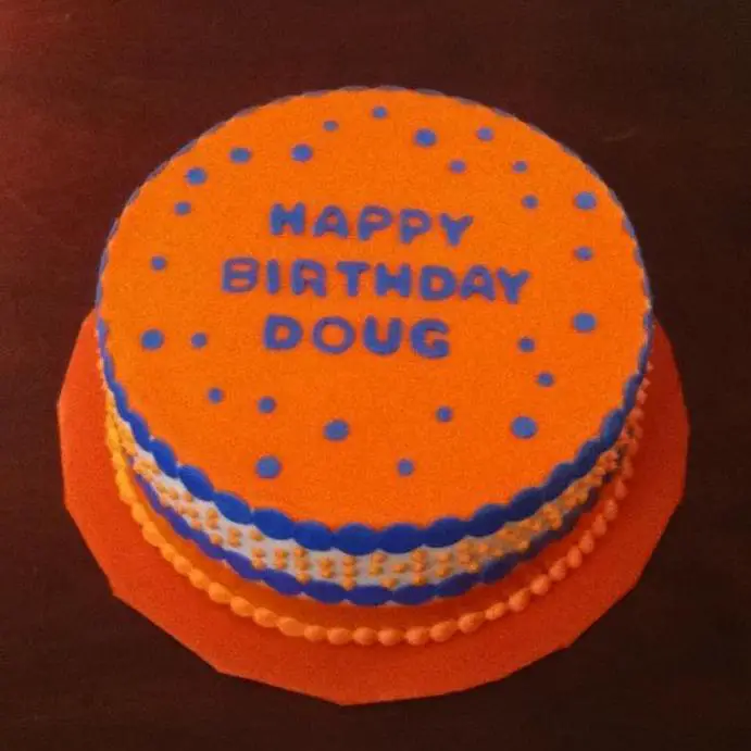 orange birthday cakes