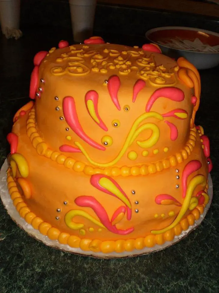 orange cake birthday