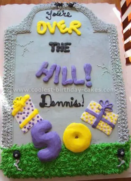 over the hill 50th birthday cakes