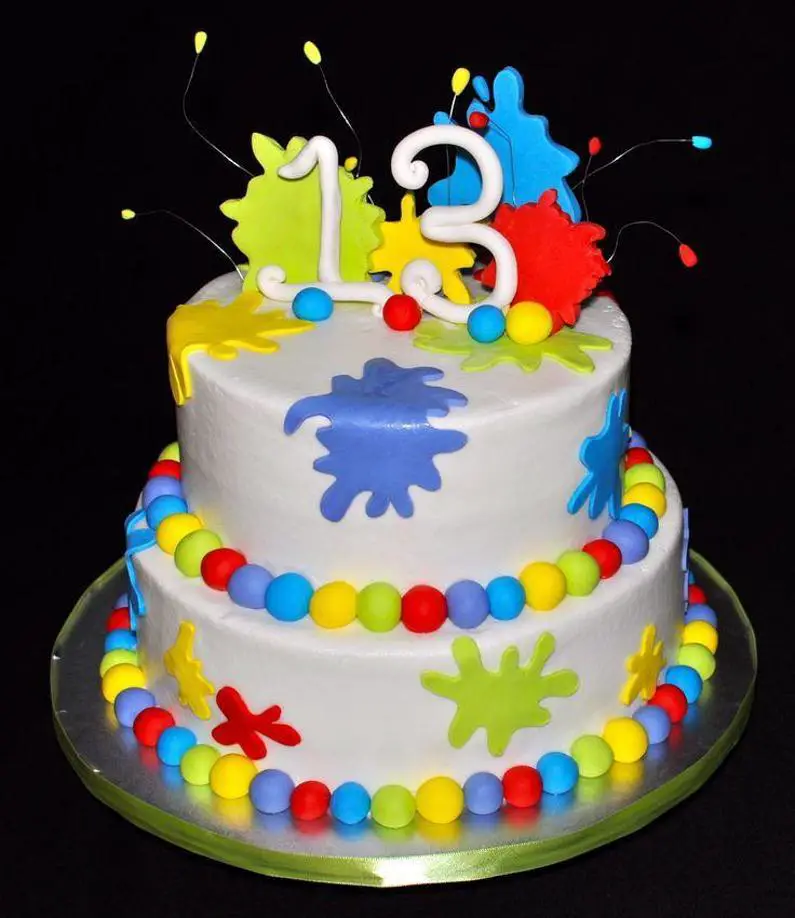 paintball birthday cake