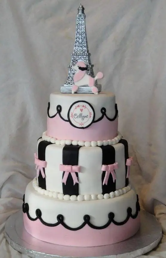parisian birthday cake