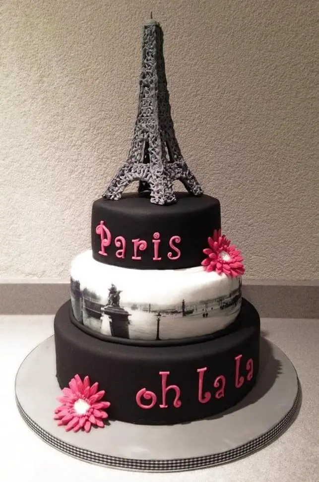 parisian birthday cake