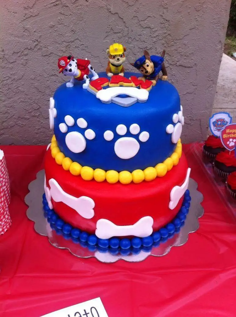 paw patrol birthday cake