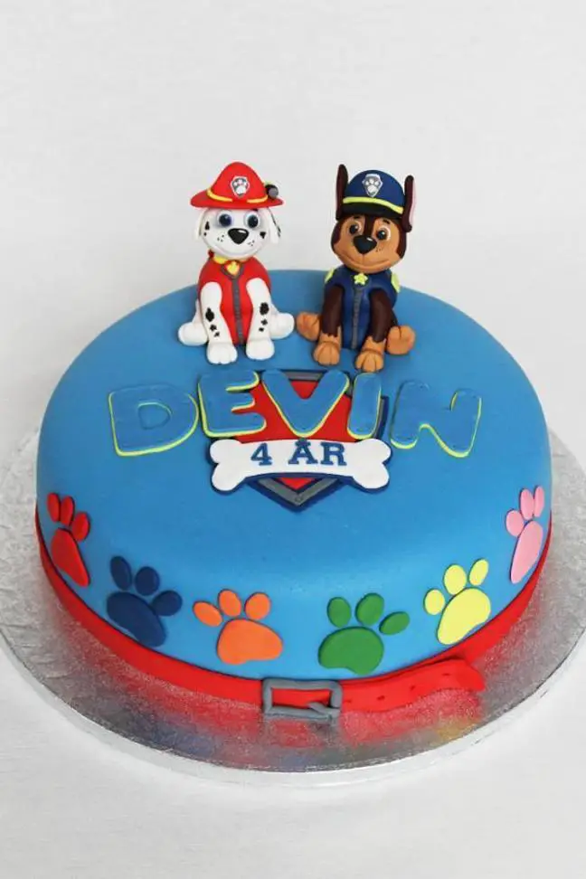 paw patrol birthday cake