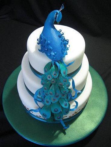 peacock birthday cake ideas