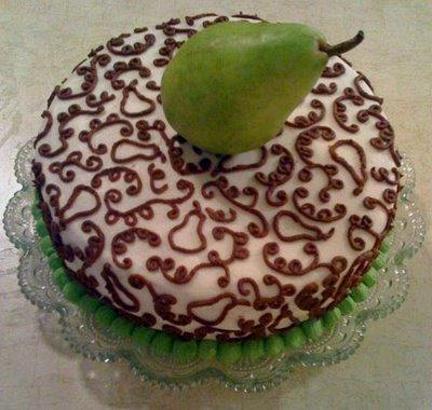 pear birthday cake