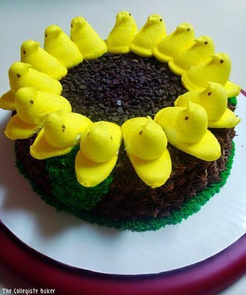 peeps birthday cake