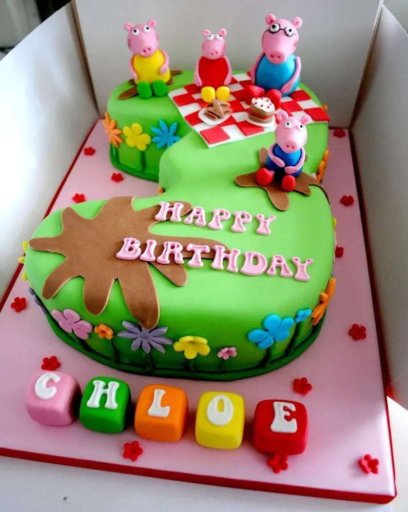 peppa pig 3rd birthday cake