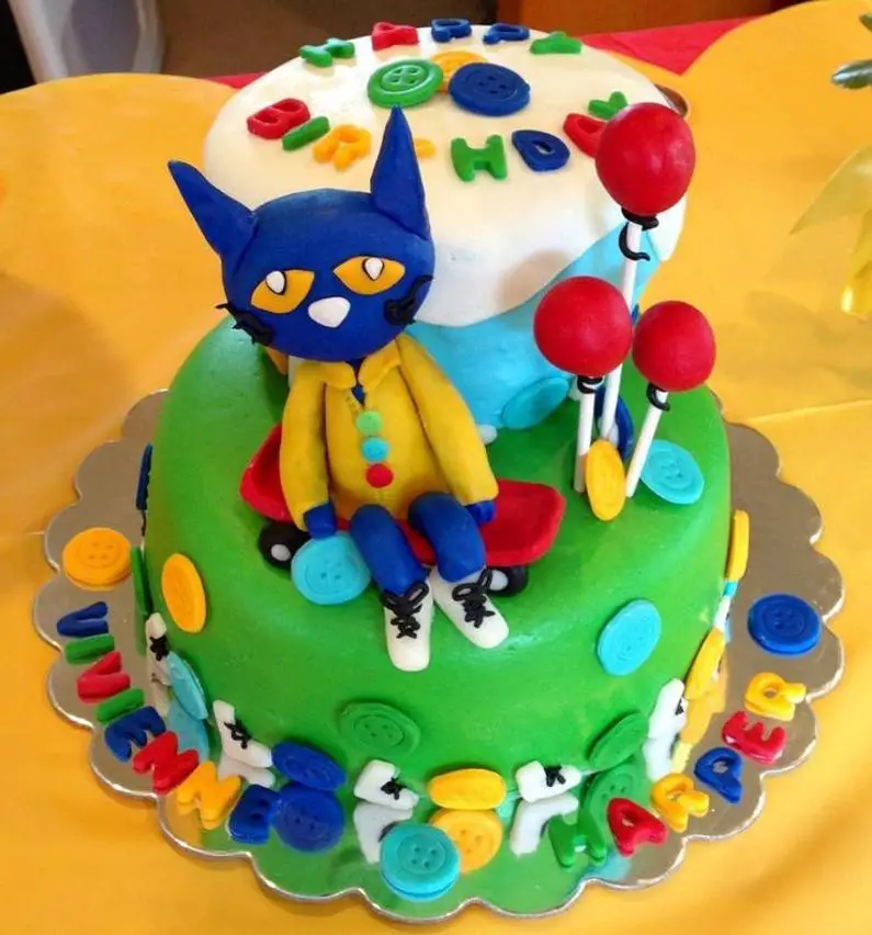 pete the cat birthday cake