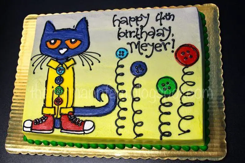 pete the cat birthday cake