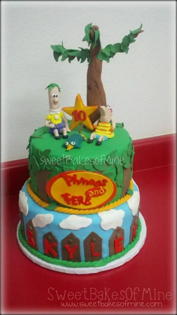 phineas and ferb birthday cakes