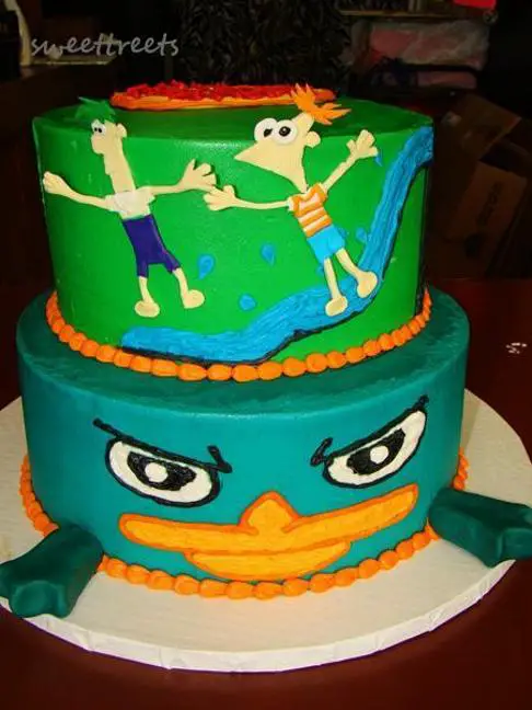 phineas and ferb birthday cakes