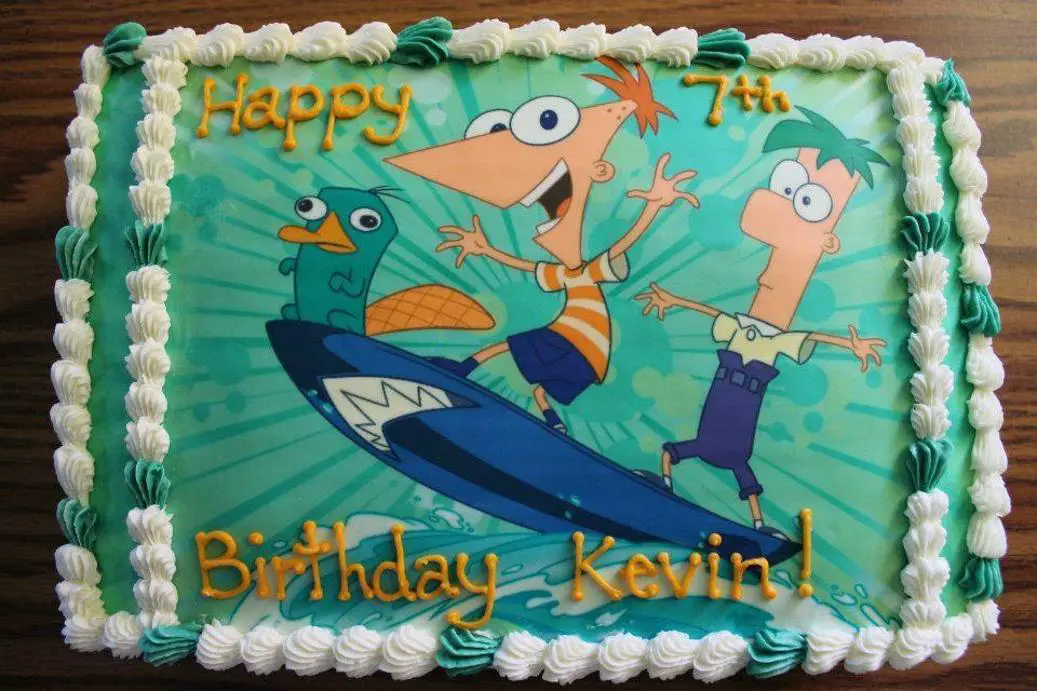 phineas and ferb birthday cakes