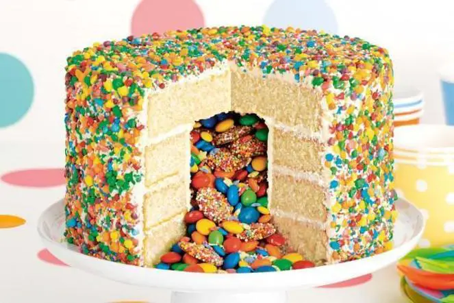 pinata birthday cake