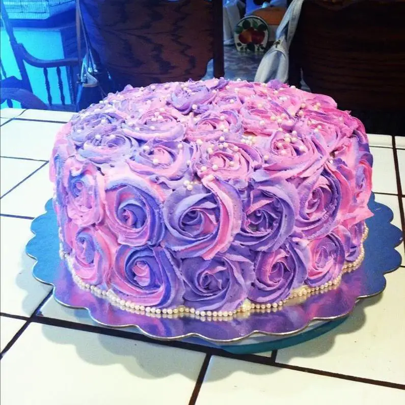pink and purple birthday cake ideas