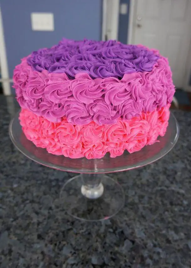 pink and purple birthday cake ideas