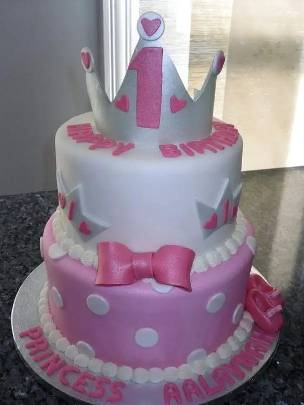 pink birthday cake for 3 year old