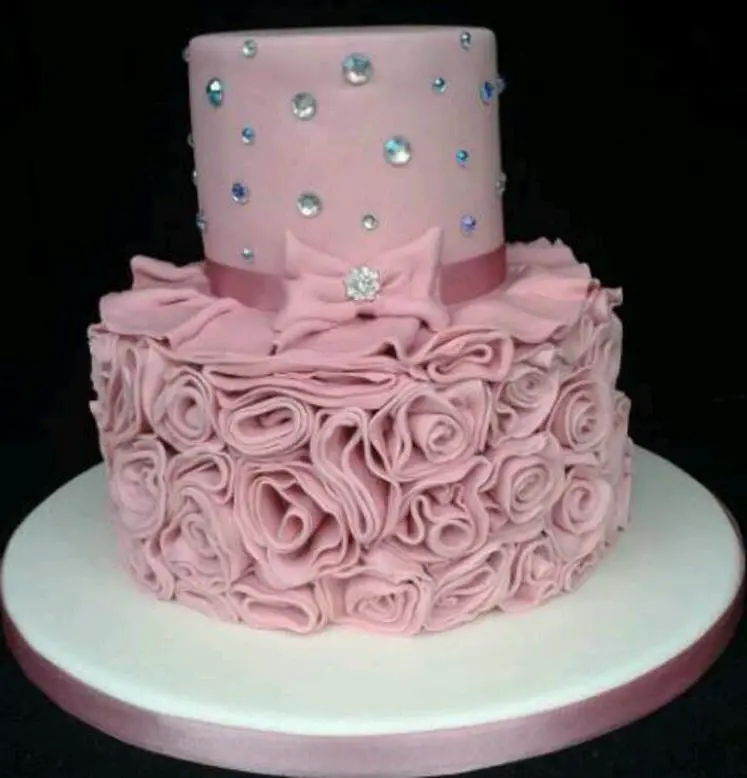 pink birthday cakes photo gallery